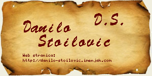 Danilo Stoilović vizit kartica